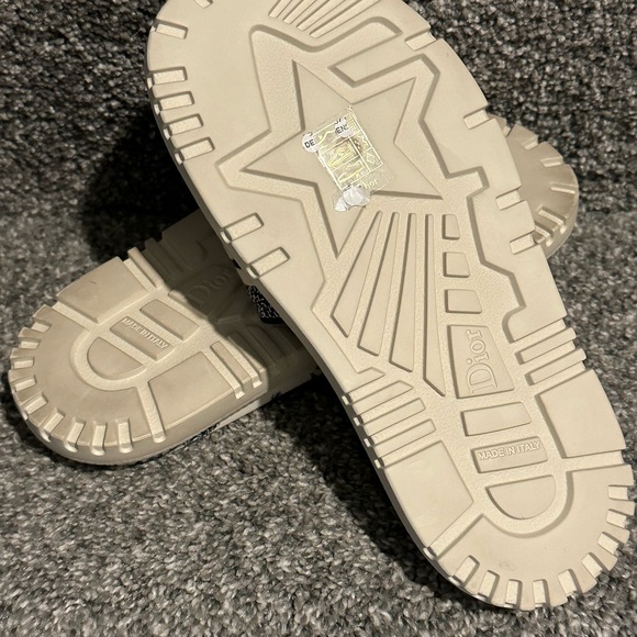 Christian Dior DWAY SLIDE Blue Toile de Jouy Reverse Embroidered Cotton 35.5 - Picture 4 of 5